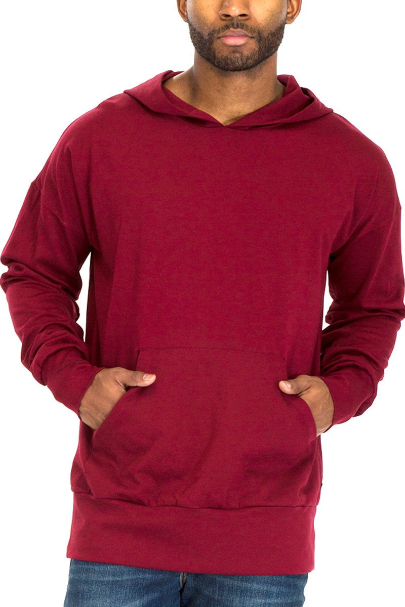 A stylish pullover hoody made from a soft fabric blend, showcasing its comfortable fit and casual design.