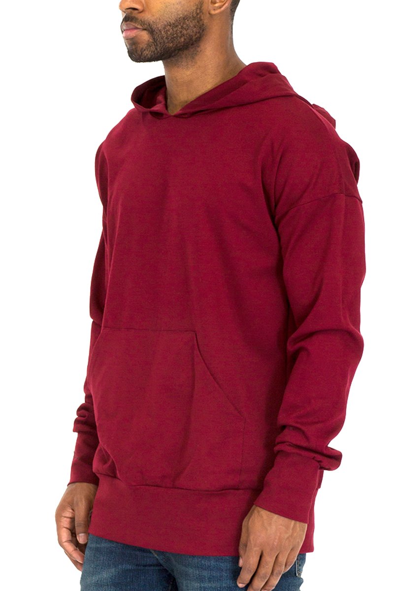 A stylish pullover hoody made from a soft fabric blend, showcasing its comfortable fit and casual design.