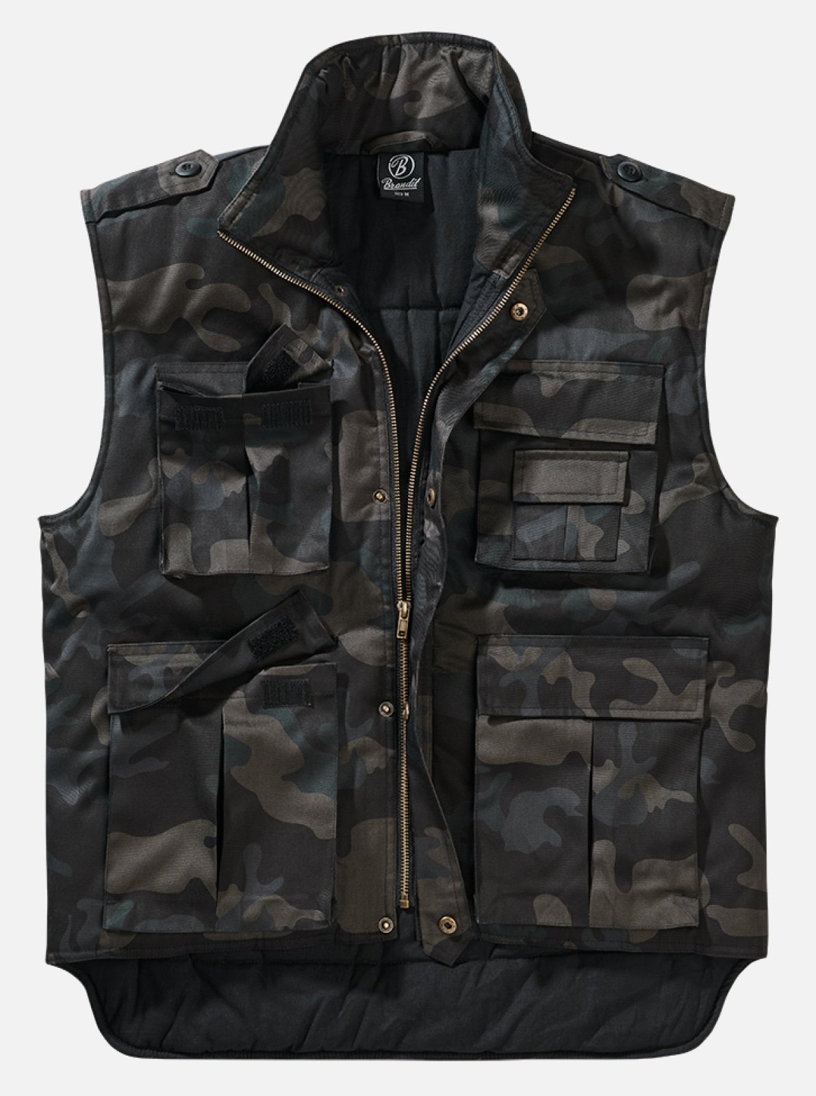 Ranger Tactical Vest featuring multiple pockets, robust metal zip, and comfortable cotton lining, ideal for outdoor activities.