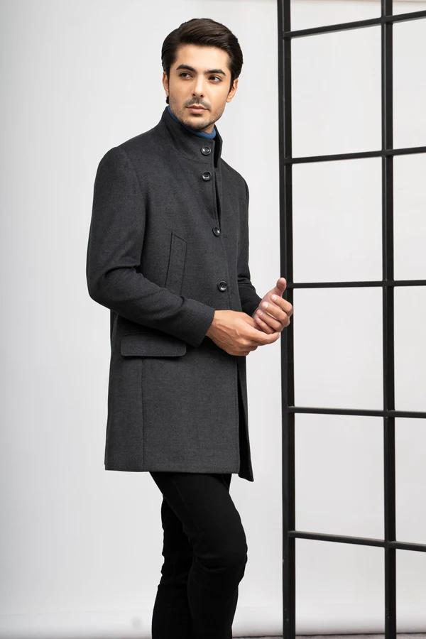 Rose Paulino Men's Official Pea Coat featuring a baffle-quilted design, adjustable hood, and durable ripstop fabric.