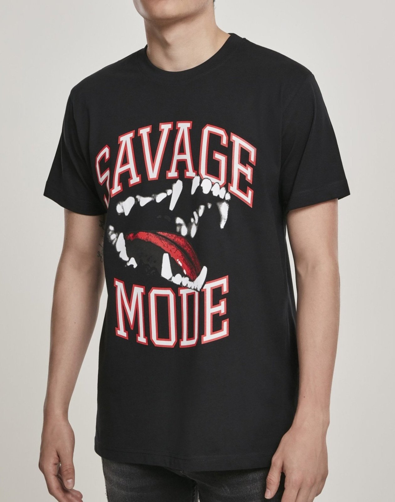 Savage Mode T-Shirt made of 100% cotton, featuring a bold graphic design, perfect for casual wear.