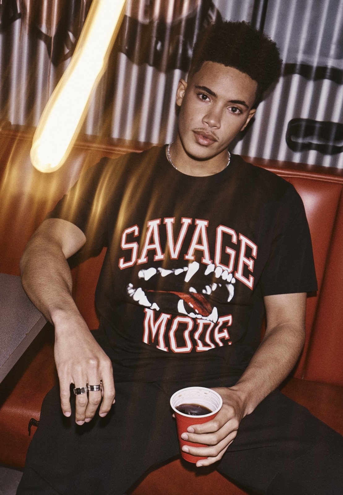 Savage Mode T-Shirt made of 100% cotton, featuring a bold graphic design, perfect for casual wear.