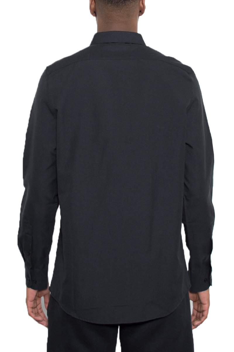 A stylish Signature Long Sleeve Button Down Shirt in a classic design, showcasing its quality fabric and tailored fit.