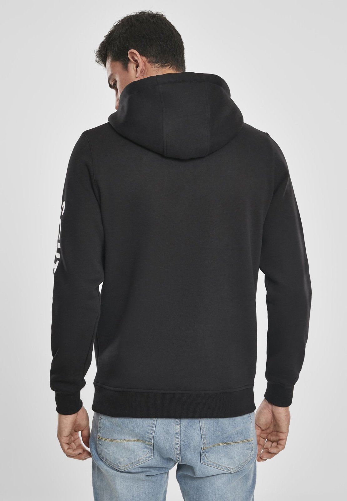 Black Southpole NASA Insignia Logo Hoodie featuring chenille NASA logo and Southpole logo on sleeve.