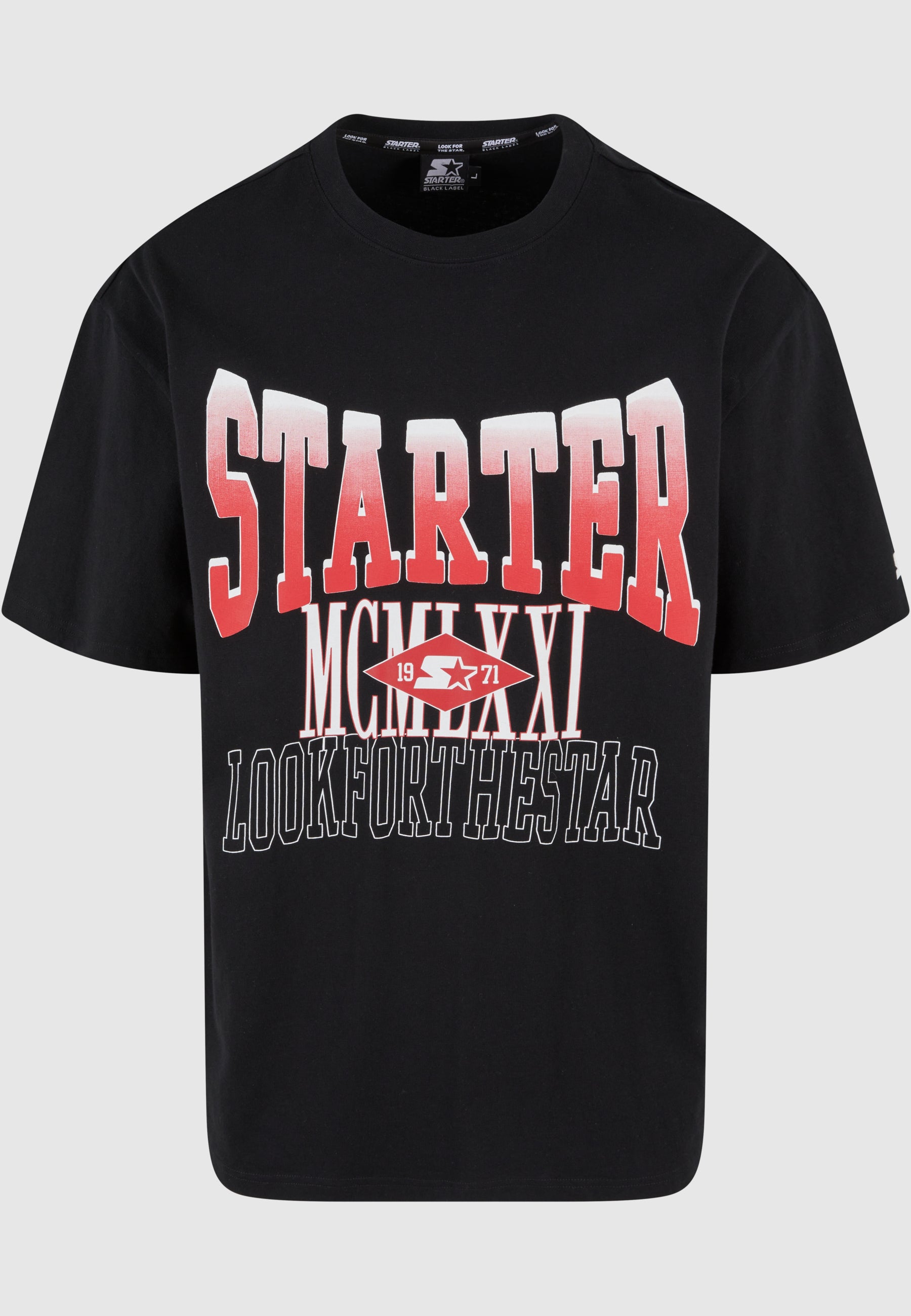 Starter MCMLXXI garment made of 100% cotton, showcasing its soft texture and stylish design.