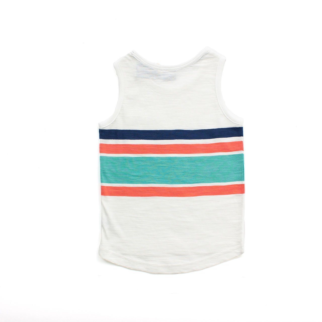 A stylish and eco-friendly Steve Tank Baby in white, designed for comfort and movement.