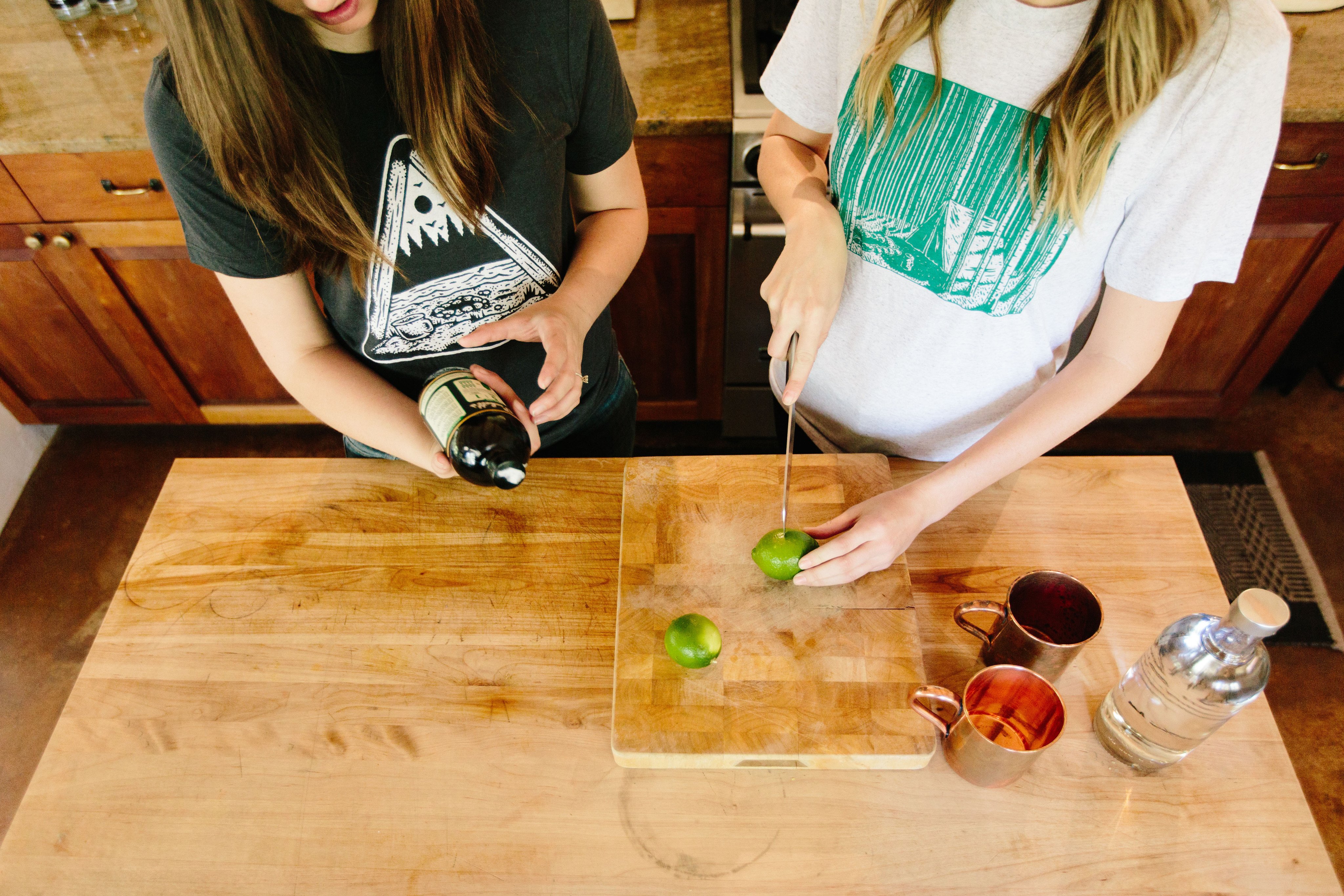 Dark gray Tent View Tee featuring a camping design printed in white water-based ink, made from a soft tri-blend fabric.