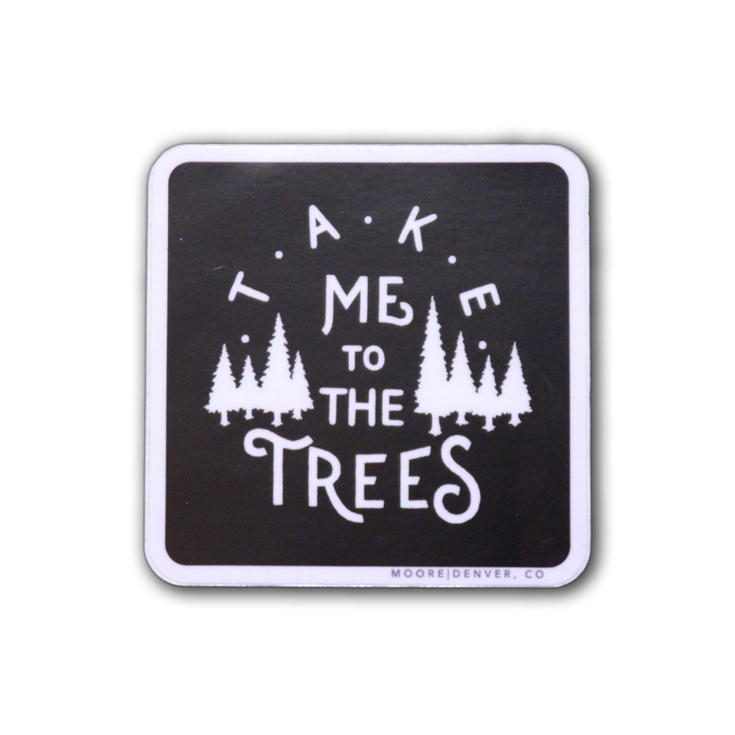 A waterproof vinyl sticker featuring a beautiful tree design with a matte finish, perfect for nature lovers.