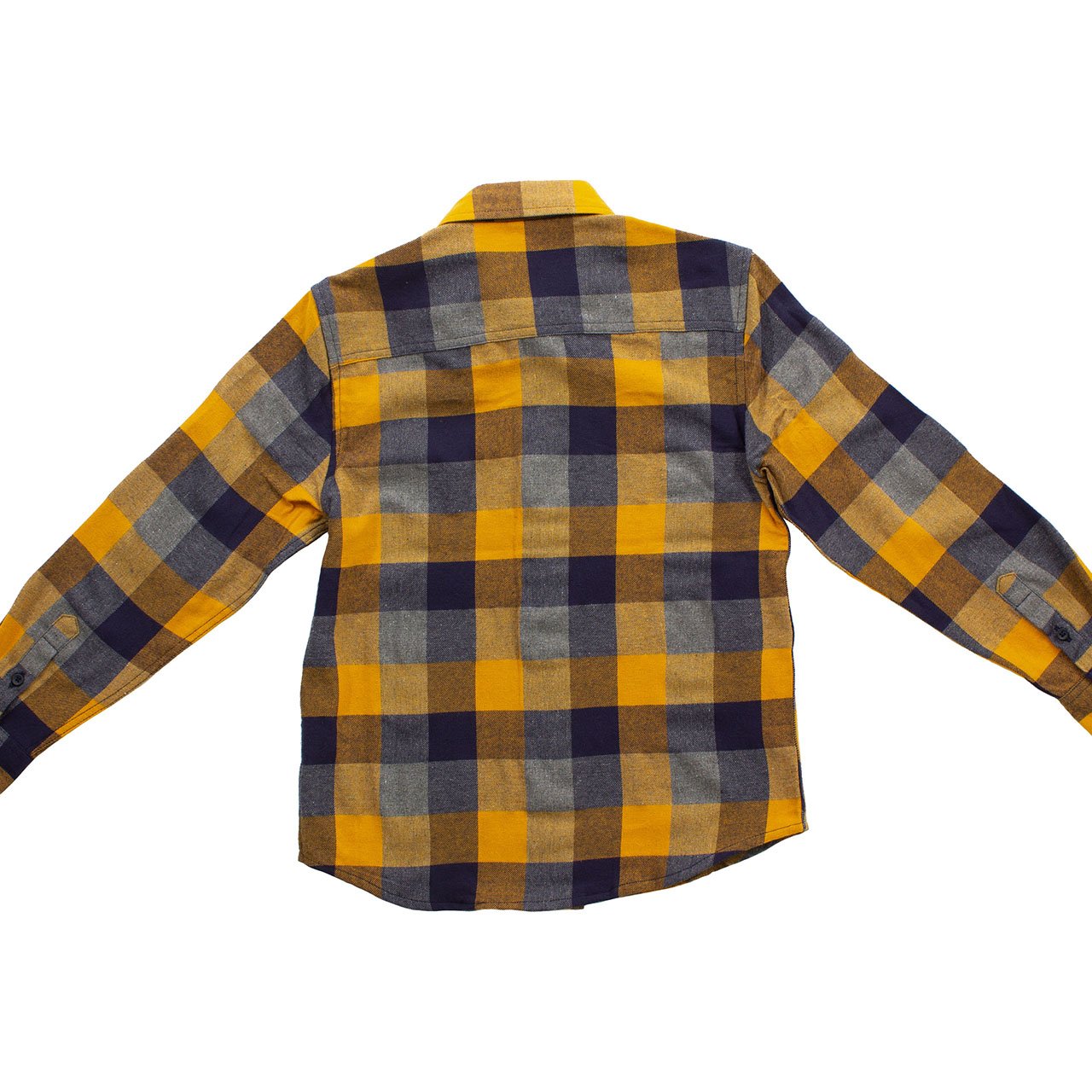 Timothy Flannel Baby shirt in sophisticated colors, featuring a classic long sleeve button-down design, perfect for little and big cubs.