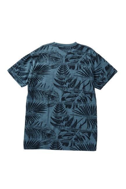 Titus Tee for Boys featuring vibrant palm leaves design and patch pocket, made from 100% cotton in various colors.