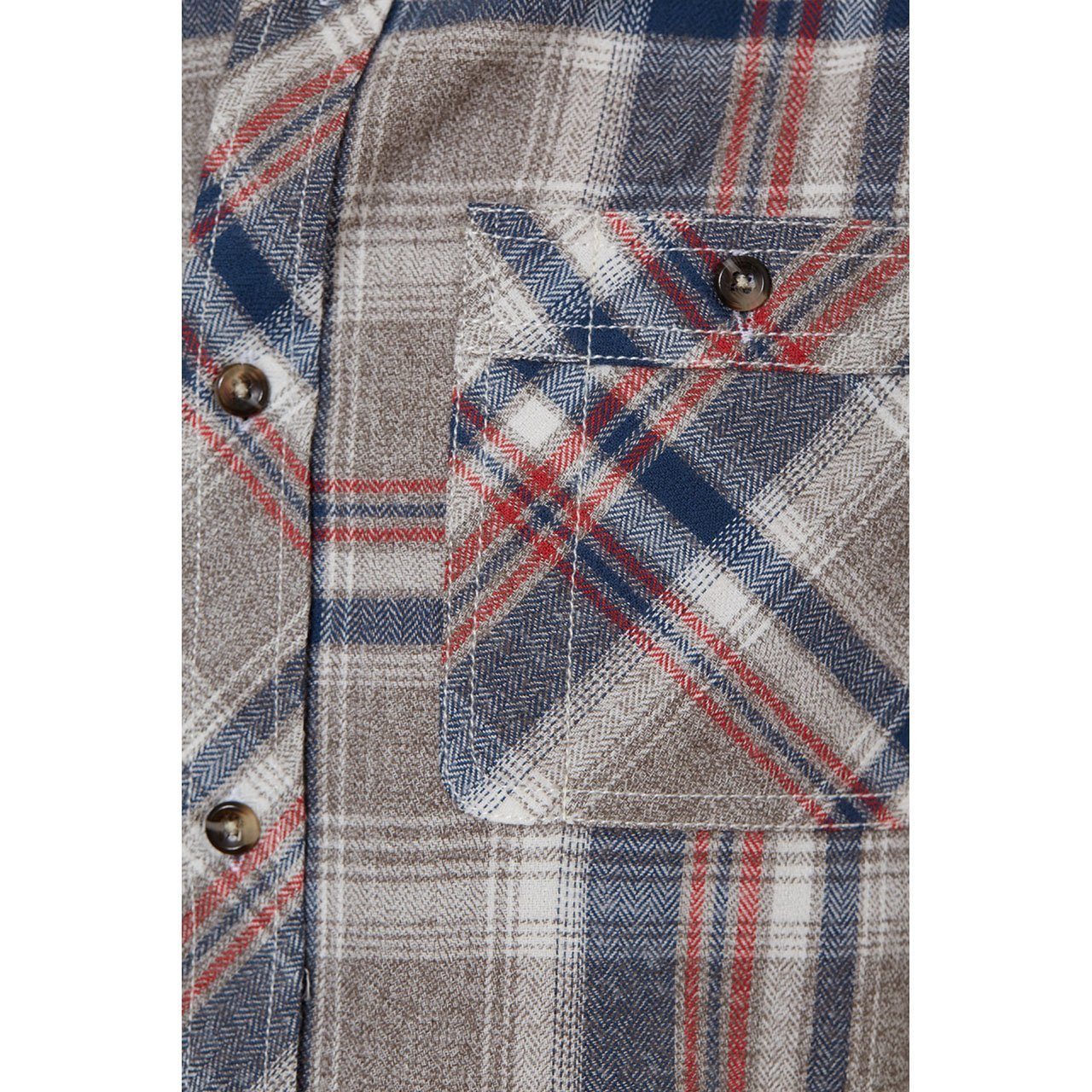 Troy Shirt in checkered pattern, showcasing its soft cotton fabric and stylish design.