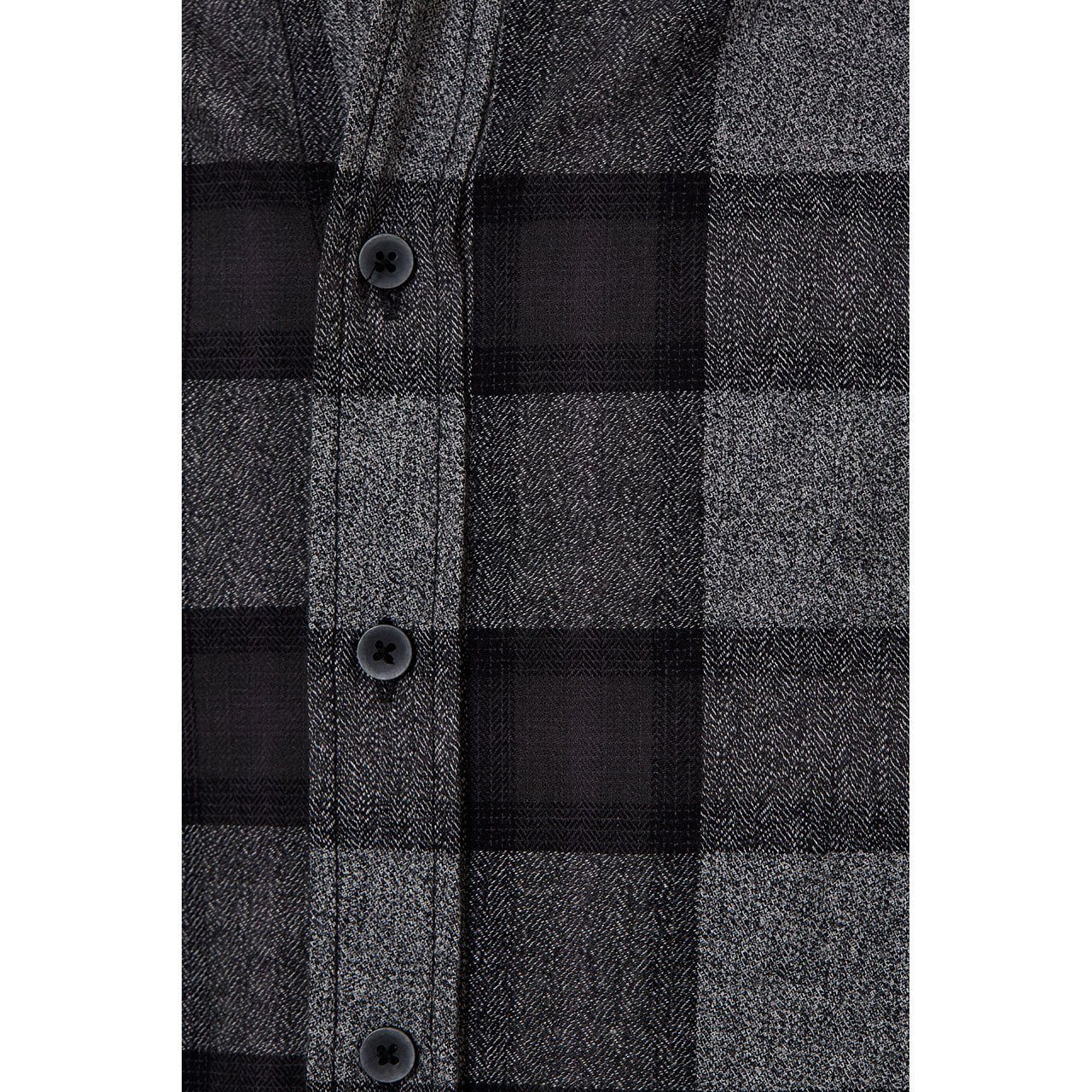 Tyson Shirt featuring a soft checkered design, long sleeves, and a patch pocket, perfect for casual outings.