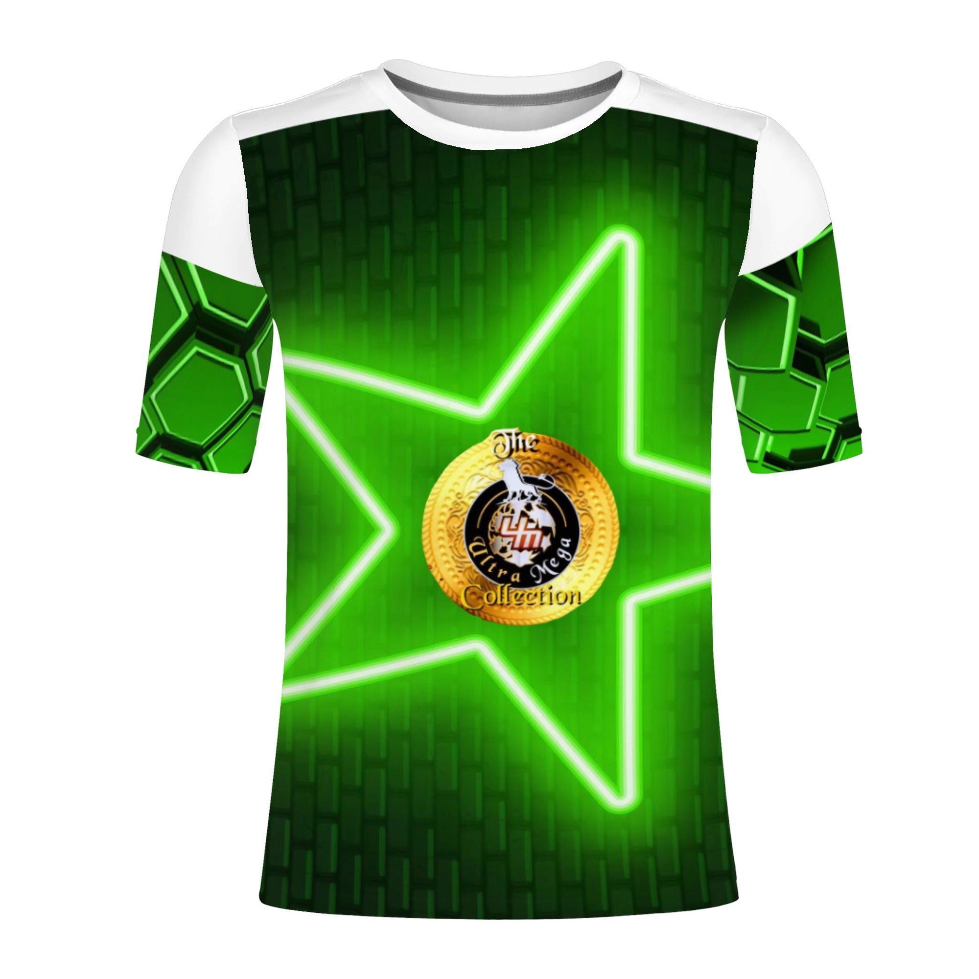 UltraStar T-shirt made from 90% polyester and 10% spandex, featuring vibrant prints and durable stitching.