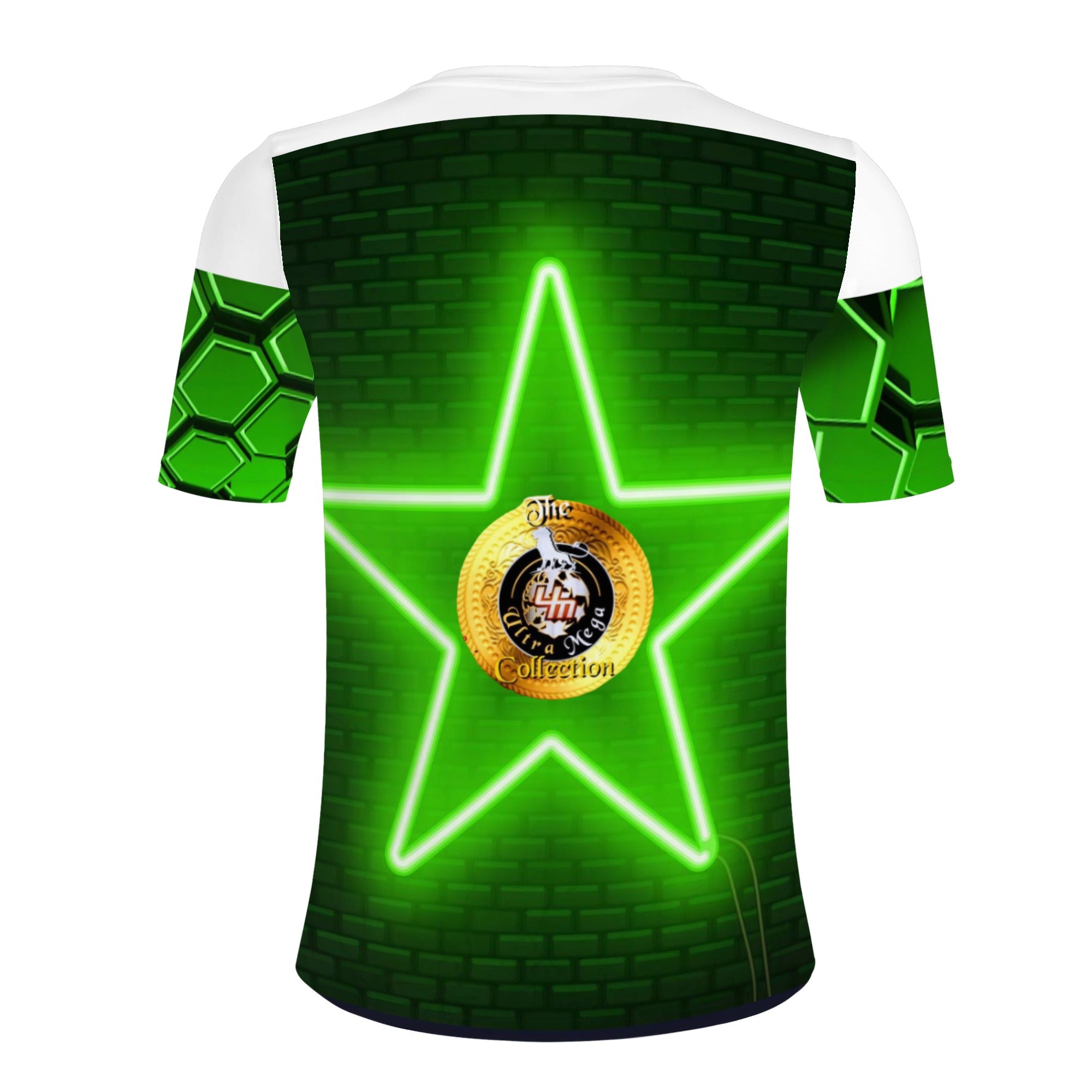 UltraStar T-shirt made from 90% polyester and 10% spandex, featuring vibrant prints and durable stitching.