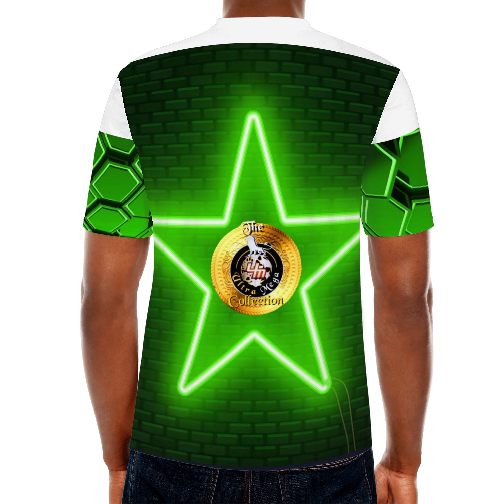 UltraStar T-shirt made from 90% polyester and 10% spandex, featuring vibrant prints and durable stitching.