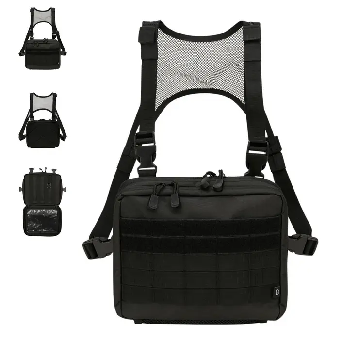 US Cooper Chest Pack Operator made of durable 600DEN polyester, featuring multiple compartments and MOLLE loops for versatile attachment options.