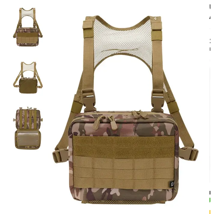 US Cooper Chest Pack Operator made of durable 600DEN polyester, featuring multiple compartments and MOLLE loops for versatile attachment options.