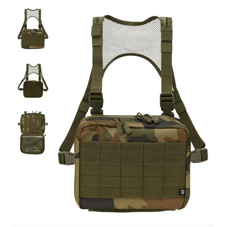 US Cooper Chest Pack Operator made of durable 600DEN polyester, featuring multiple compartments and MOLLE loops for versatile attachment options.