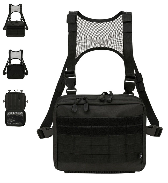 US Cooper Chest Pack Operator made of durable 600DEN polyester, featuring multiple compartments and MOLLE loops for versatile attachment options.