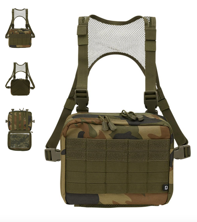 US Cooper Chest Pack Operator made of durable 600DEN polyester, featuring multiple compartments and MOLLE loops for versatile attachment options.