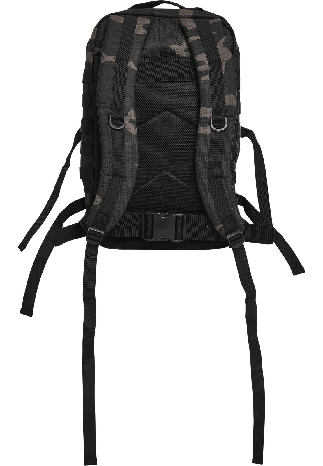 US Cooper Lasercut Large backpack featuring lasercut MOLLE system, padded straps, and adjustable waist strap in a rugged outdoor setting.