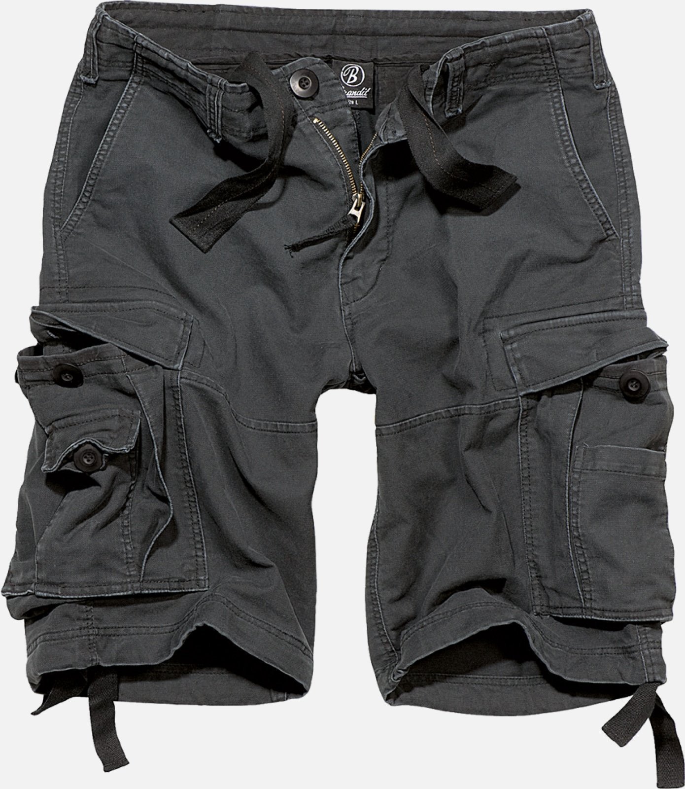 A pair of Vintage Classic Shorts made from heavy cotton, featuring a classic cargo cut, drawstring waist, and two slanted insertion pockets.