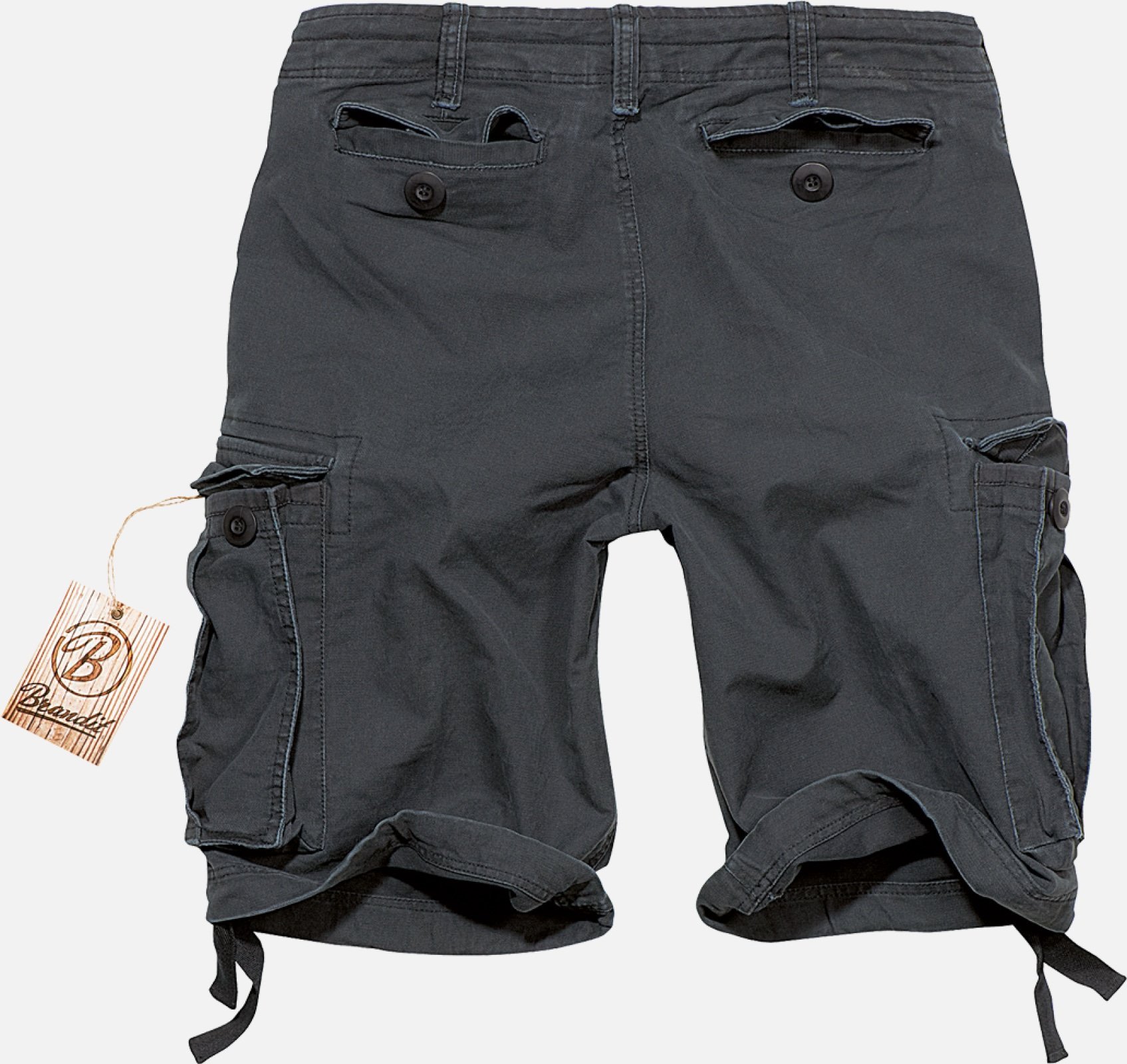 A pair of Vintage Classic Shorts made from heavy cotton, featuring a classic cargo cut, drawstring waist, and two slanted insertion pockets.