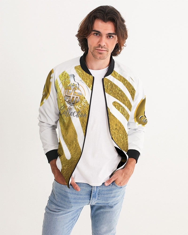 ZeePrints Men's Bomber Jacket featuring ribbed cuffs, metal zip closure, and lightweight fabric, perfect for casual wear.