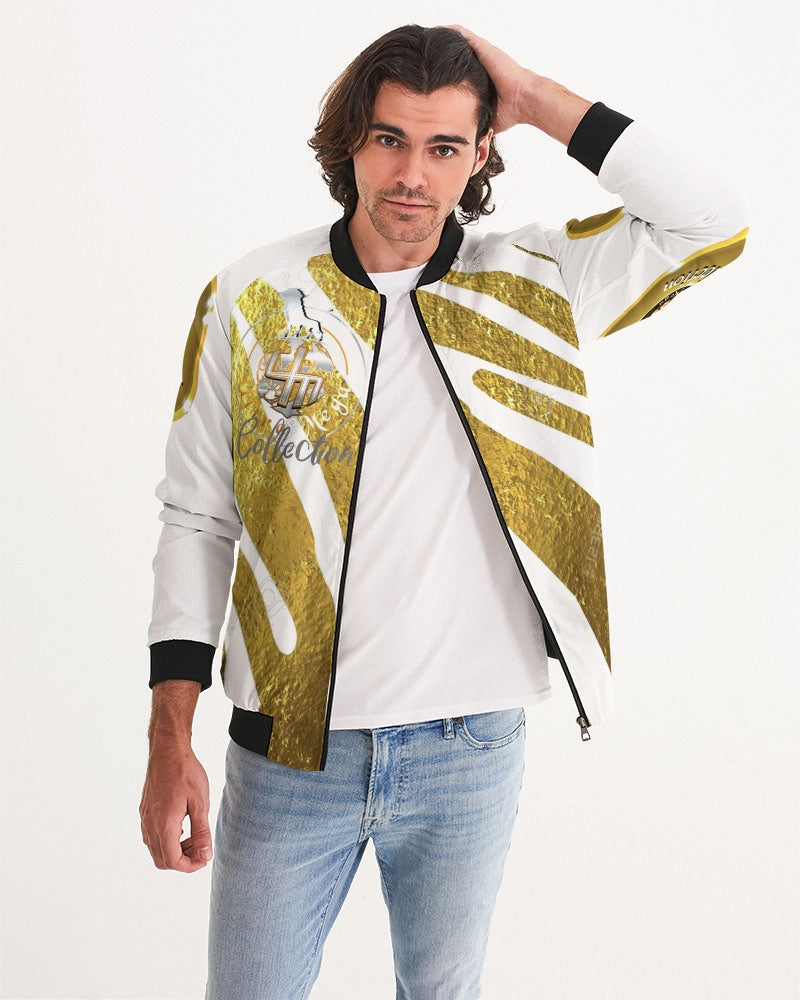 ZeePrints Men's Bomber Jacket featuring ribbed cuffs, metal zip closure, and lightweight fabric, perfect for casual wear.