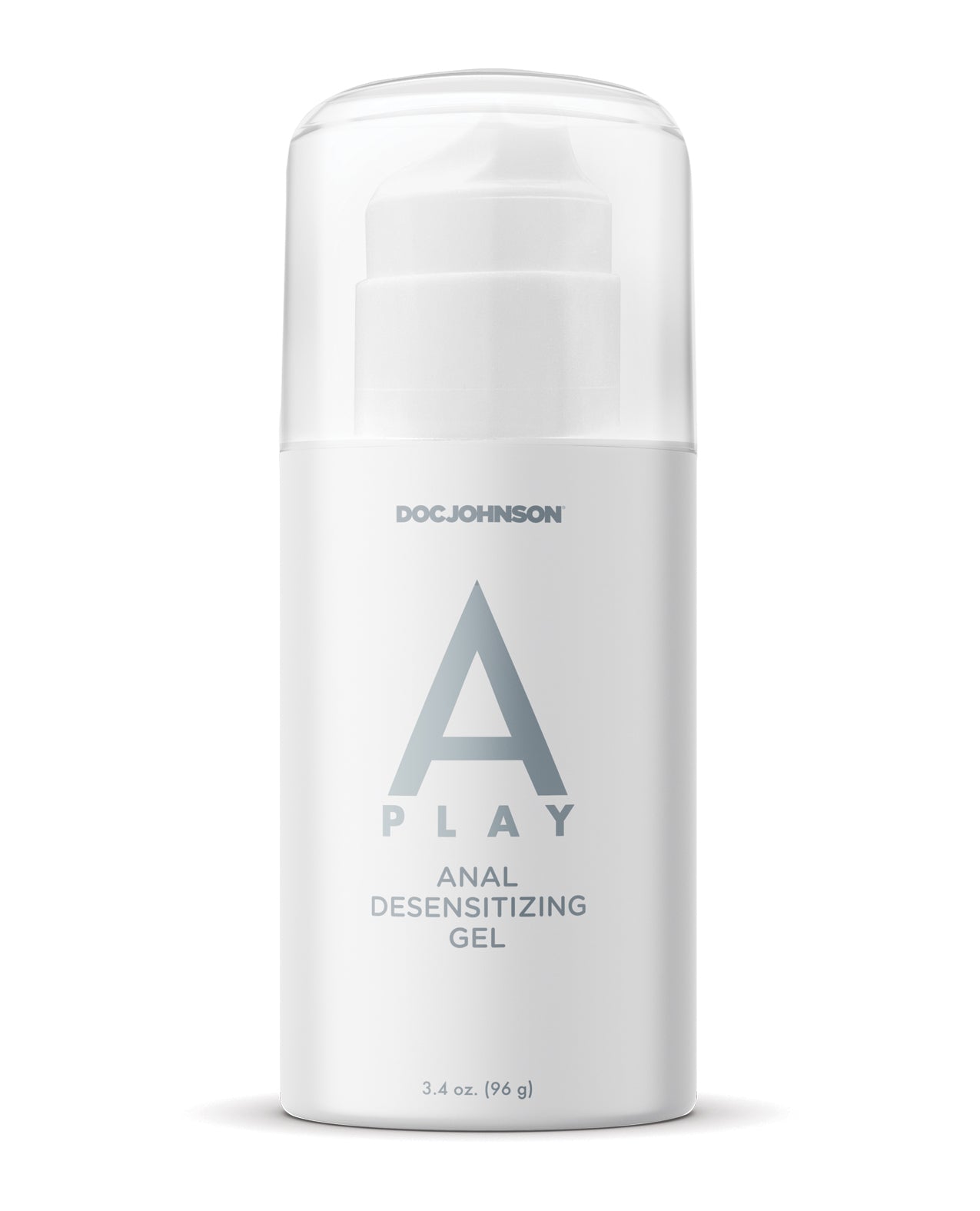 A-Play ANAL Desensitizing Gel 3.4 oz bottle with a sleek design, showcasing its thick lubricant formula for enhanced anal pleasure.