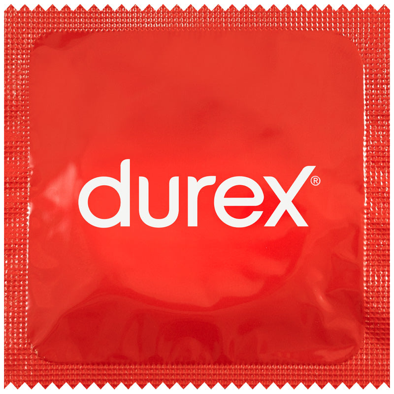 Durex Elite condoms in a transparent packaging, showcasing their ultra-thin design and extra lubrication features.