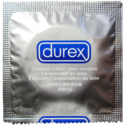 Durex Intense condoms in packaging, showcasing ribbed and dotted texture for enhanced pleasure.