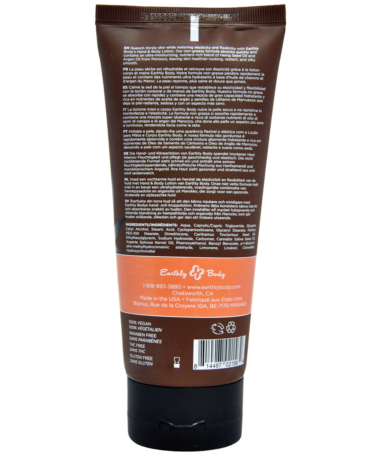 Earthly Body Hand & Body Lotion Isle of You 7 fl oz bottle with a floral design, showcasing its luxurious and hydrating properties.