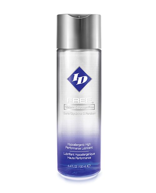 ID Free Water-Based lubricant bottle with a sleek design, showcasing its gentle and safe formula for intimate use.