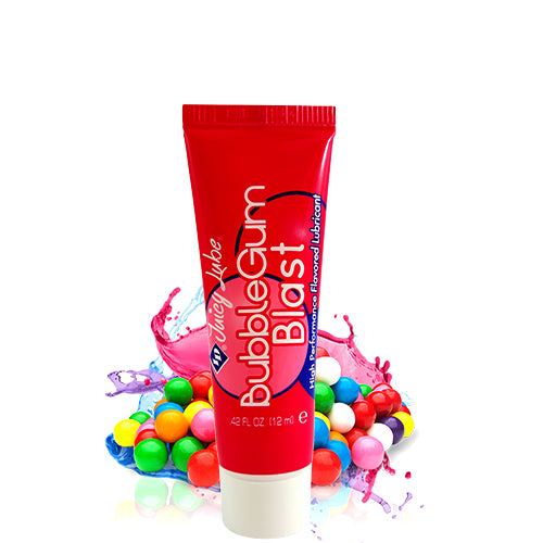 ID Juicy Bubblegum 12ml water-based lubricant bottle with bubblegum flavor, designed for enhanced intimacy.