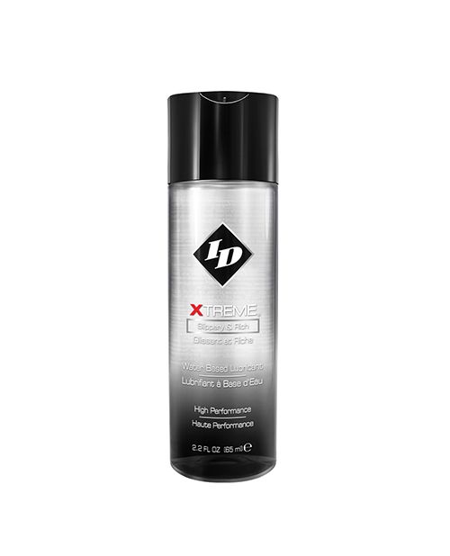 ID Xtreme personal lubricant bottle with a sleek design, showcasing its high-performance features for intense activities.