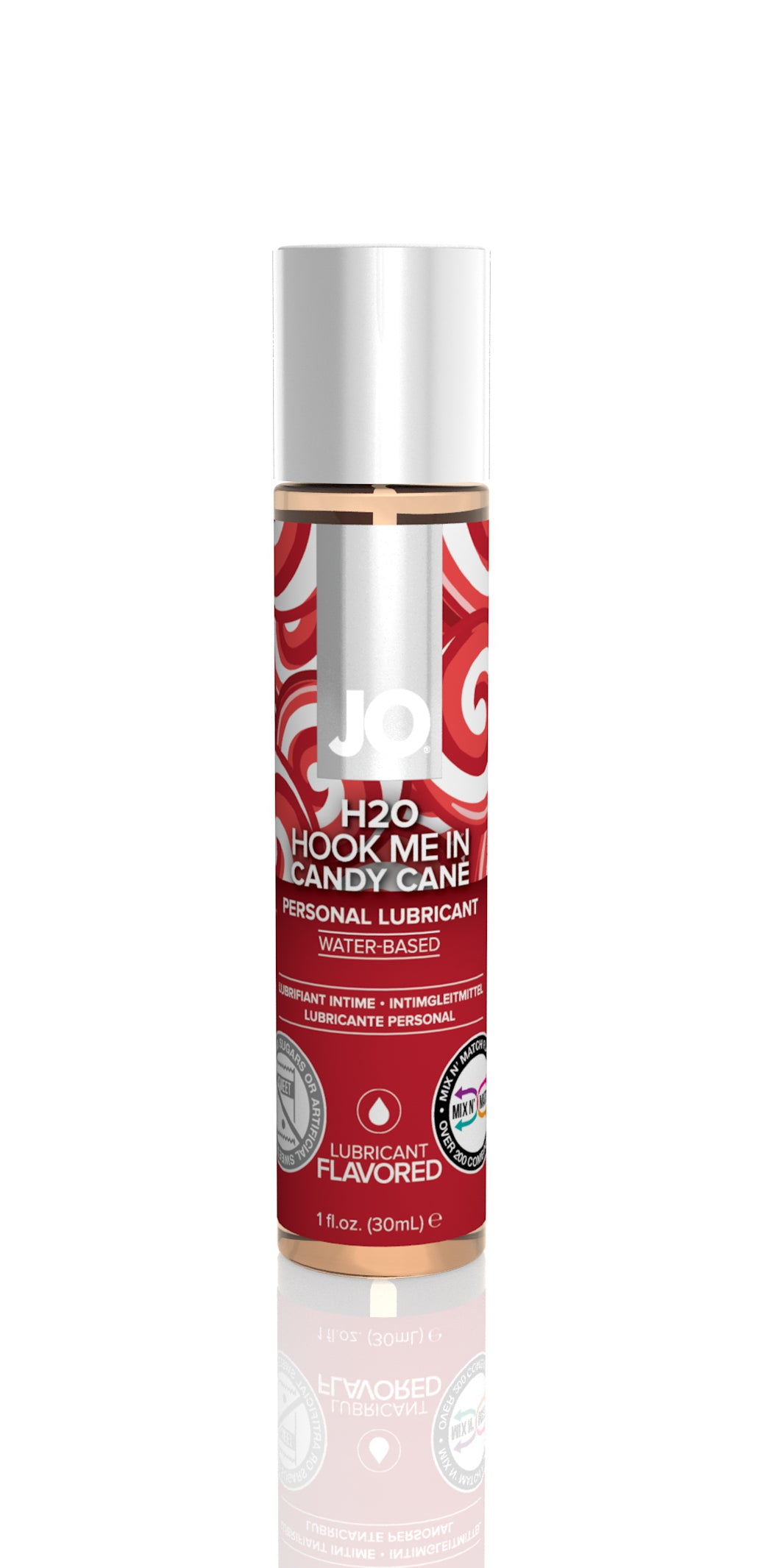 JO H2O Candy Cane & Gingerbread Gift Set featuring two flavored lubricants in festive packaging.