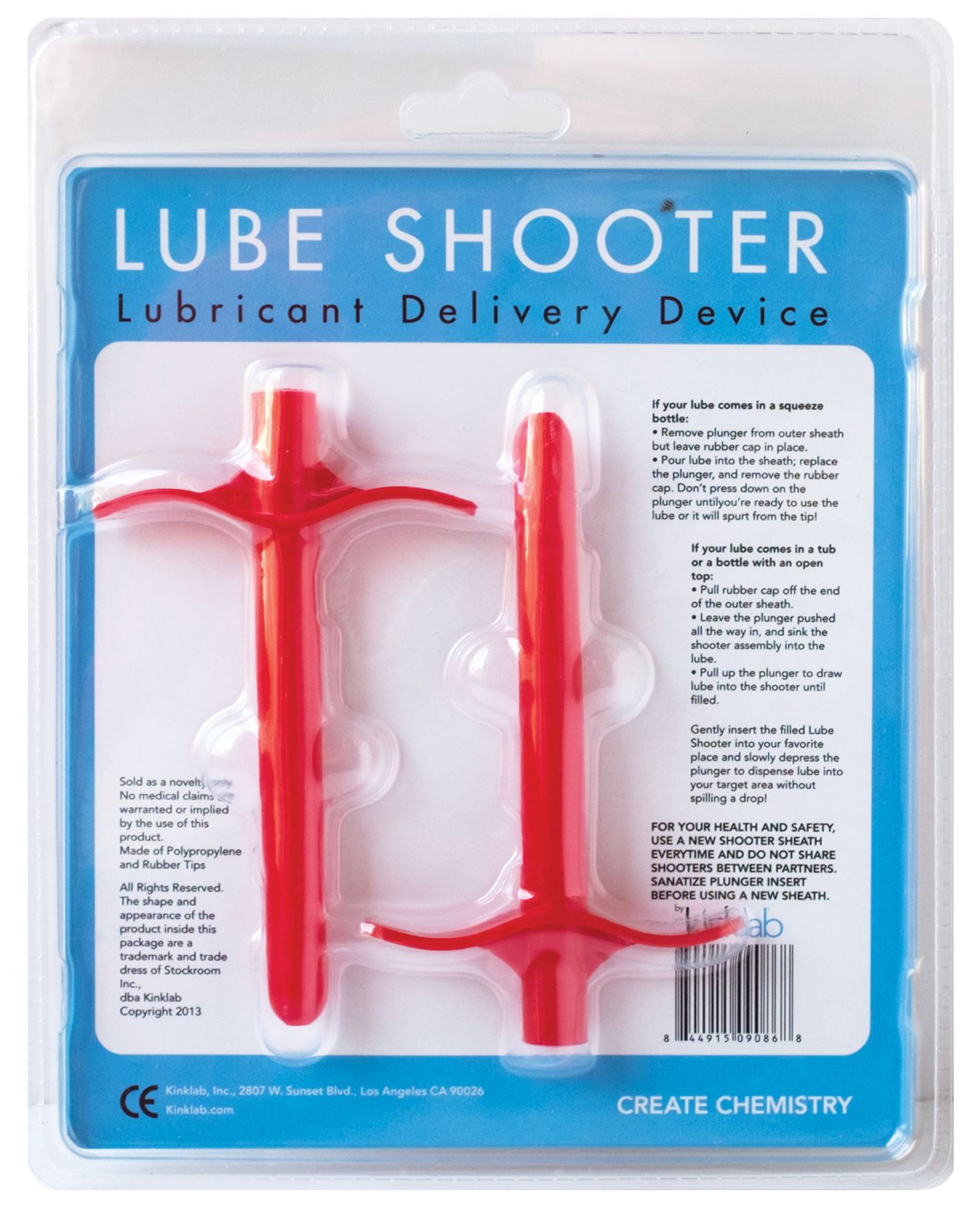 KinkLab Lube Shooter Red, an innovative tool for precise lubricant application, designed for mess-free intimate experiences.