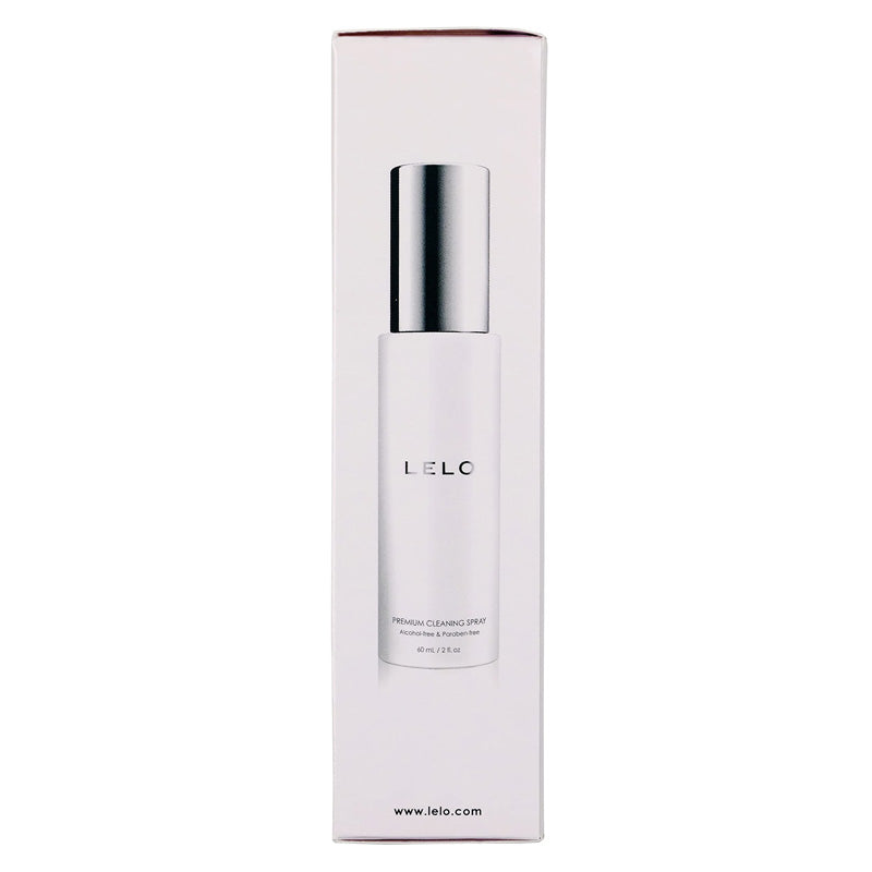 LELO Toy Cleaning Spray 60ml bottle with a sleek design, showcasing its premium quality and water-based formula for intimate hygiene.