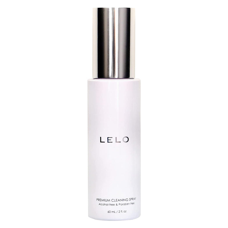 LELO Toy Cleaning Spray 60ml bottle with a sleek design, showcasing its premium quality and water-based formula for intimate hygiene.