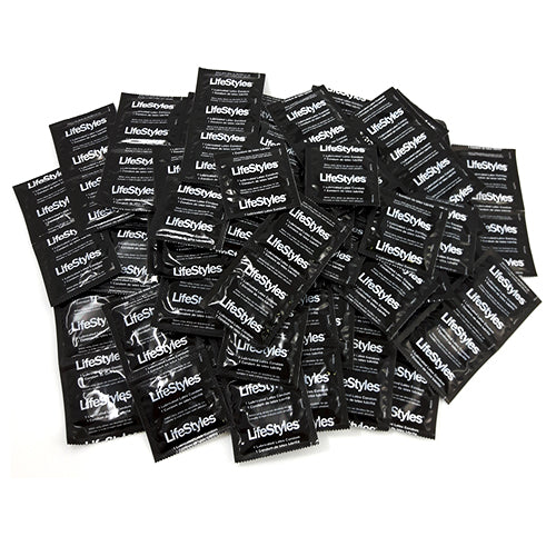 LifeStyles Tuxedo black latex condoms with a sleek design and lubricated surface for enhanced pleasure.