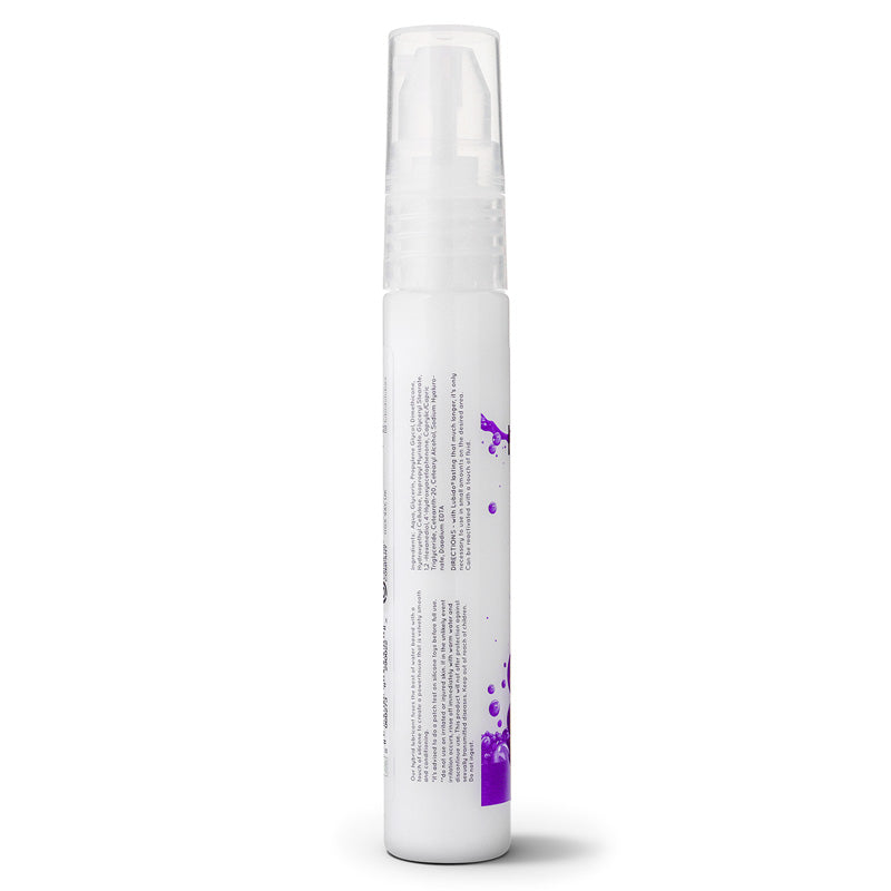 Lubido Hybrid moisturizing hybrid lubricant in a sleek bottle, showcasing its creamy consistency and premium quality.