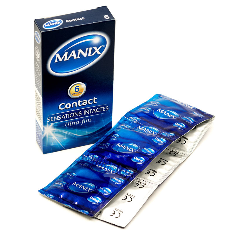 Mates Contact Ultra-fins Box 6 featuring smooth latex condoms designed for ultimate pleasure and comfort.