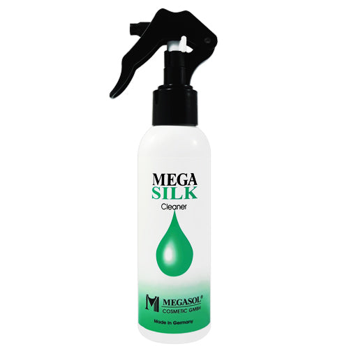 Megasilk Cleaner 150ml spray bottle, designed for gentle cleaning of sensitive surfaces with an alcohol-free formula.