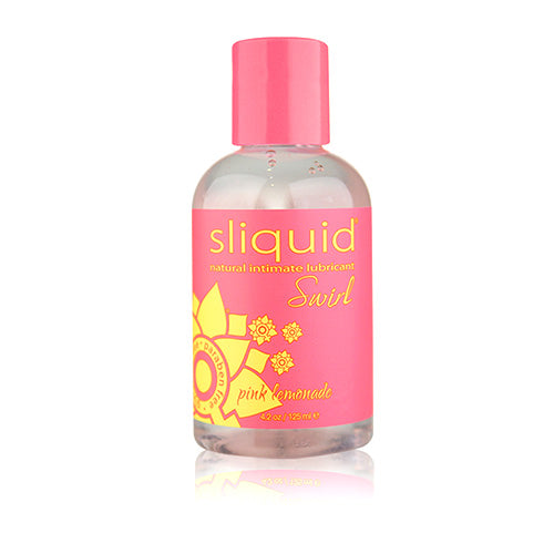 Sliquid Pink Lemonade 125ml water-based personal lubricant bottle with a refreshing lemon and grapefruit flavor.