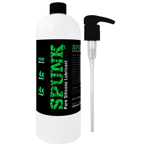 Spunk Pure Silicone Lubricant bottle with a sleek design, showcasing its high-quality silicone-based formula for enhanced intimacy.