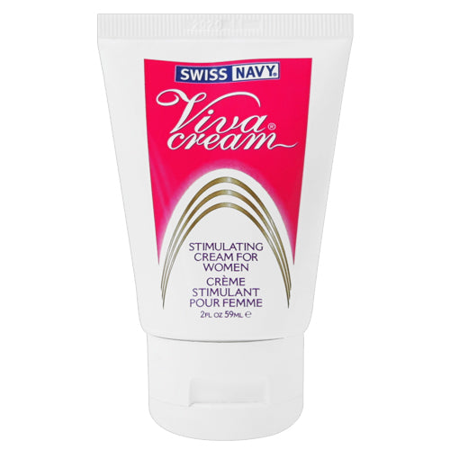 Swiss Navy Viva Stimulating Cream Tube with a clear gel formula designed for enhancing female arousal.