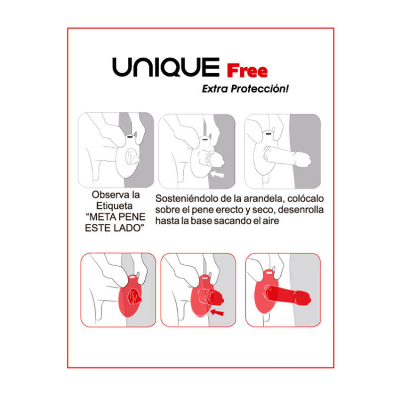 Uniq Free condoms pack of 3, featuring latex-free, hypoallergenic condoms designed for comfort and protection.