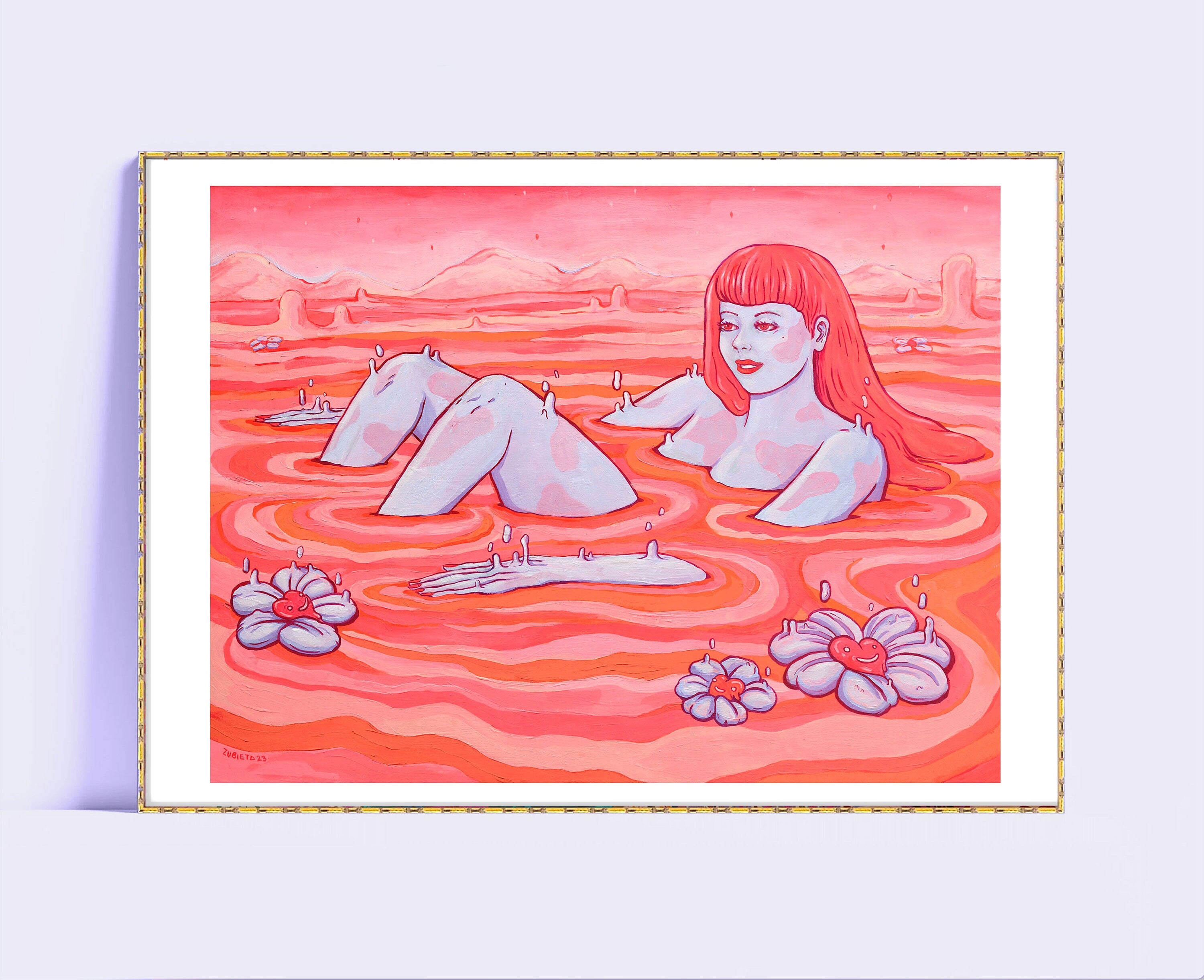 Limited edition giclee print of Warm Waters, showcasing vibrant colors and intricate details, hand signed and numbered.