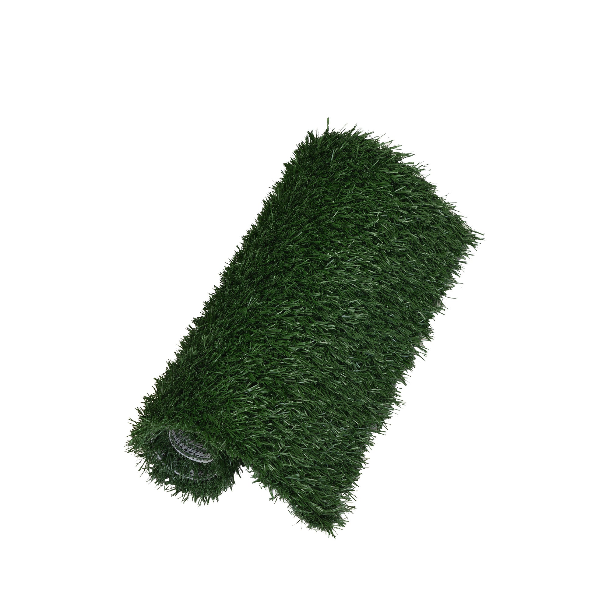 Two green dog grass mats designed for indoor potty training, made from durable PE material.